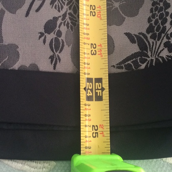 Ann Taylor Navy Blue/Gray/Silver Jacquard Print Skirt - Picture 8 of 8